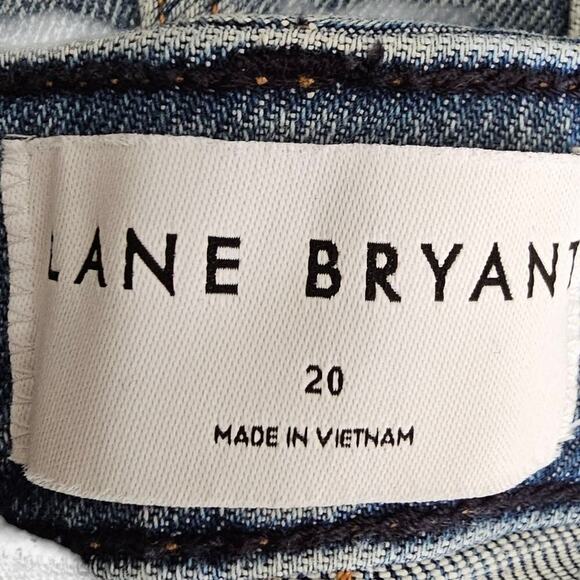 Lane Bryant Signature Fit Body Icon Straight Jean Two-Tone Medium Wash Size 20 - Picture 6 of 8